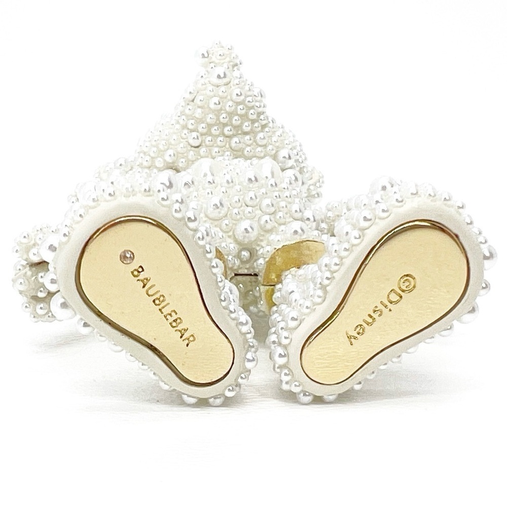 Disney X Baublebar Mickey Mouse Disney Bag Charm Faux Pearl White NWT New in Box - Picture 7 of 8